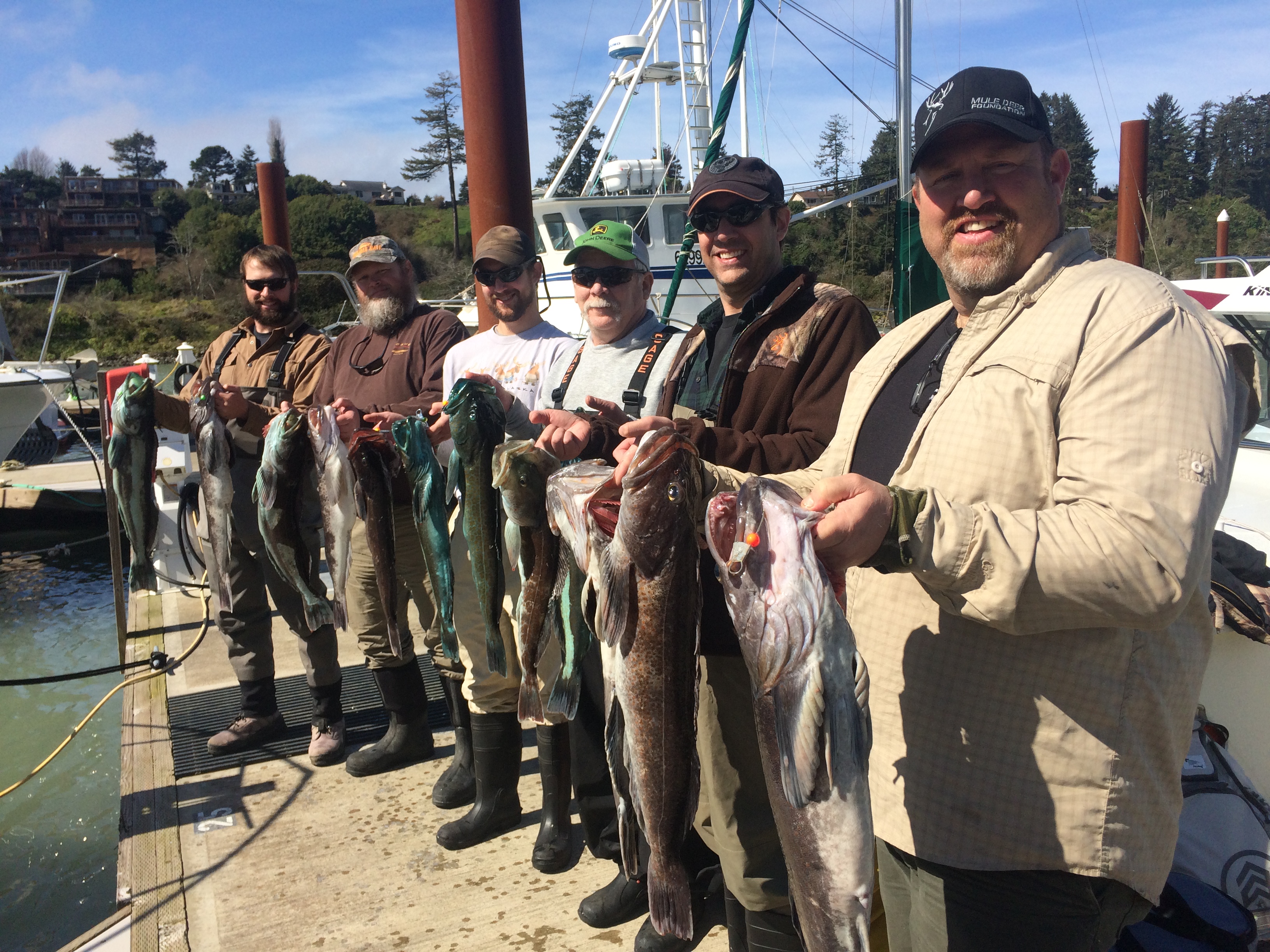 Limits of lingcod out of Brookings, Oregon, with Brookings Fishing charters